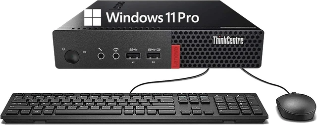 Main image of Lenovo ThinkCentre M710Q Tiny Form Factor Desktop Computer, Core i3-6100T up to 3.2GHz, 8GB DDR4, 256GB Solid State Drive, Windows 11 Pro