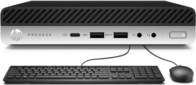 Main image of HP ProDesk 600G3 Mini Form Factor Desktop Computer, Core i5-6500T up to 3.1GHz, 8GB DDR4, 256GB Solid State Drive