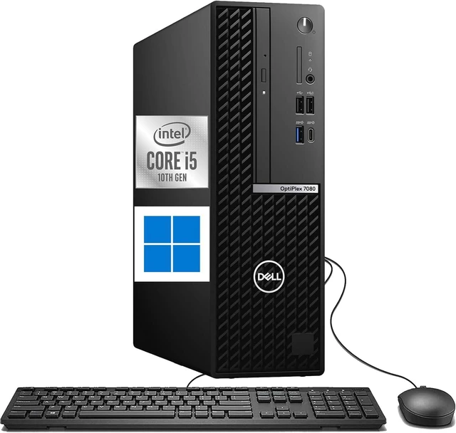 Main image of Dell OptiPlex 7080 Small Form Factor Desktop Computer, Core i5-10500 up to 4.5GHz, 16GB DDR4, 1TB Solid State Drive, Windows 11 Pro