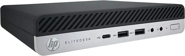 Main image of HP EliteDesk 800G5 Mini Form Factor Desktop Computer, Core i5-9500T up to 3.7GHz, 16GB DDR4, 256GB Solid State Drive, Windows 11 Pro