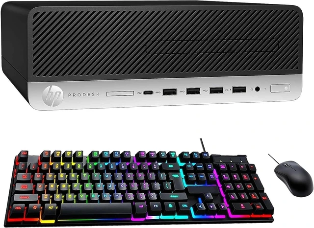 Main image of HP ProDesk 600G5 Small Form Factor Desktop Computer, Core i5-9500 up to 4.4GHz, 16GB DDR4, 512GB Solid State Drive, Windows 11 Pro