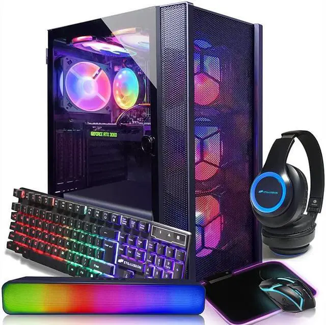 Main image of STGAubron Gaming PC,Intel Core i7 3.4G up to 3.9G,32G,1TB SSD,WiFi,BT 5.0,GeForce RTX 3060 12G GDDR6,RGB Fan x 6,RGB Keybaord&Mouse&Mouse Pad,RGB Bluetooth Sound Bar,RGB Bluetooth Gaming Mic,W10H64