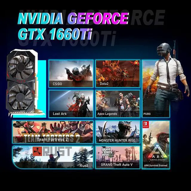 Alt view image 6 of 7 - HP Gaming PC Desktop Computer - Intel Quad I5-7500 up to 3.8GHz, 32GB DDR4 Memory, 128G SSD + 3TB, GeForce GTX 1660 Ti 6G, RGB Keyboard & Mouse, WiFi & Bluetooth 5.0, Win 10 Pro (Renewed)