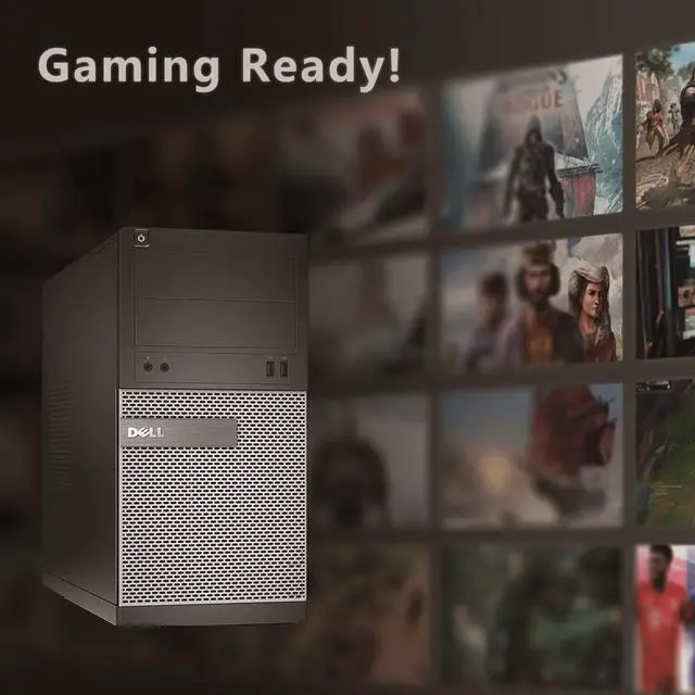 Alt view image 2 of 7 - Dell Optiplex Tower Computer Gaming PC [ Intel Core i7 Processor, 16GB Ram, 128GB SSD, 2TB Hard Drive, HDMI, Wireless WiFi] AMD Radeon RX 550 4GB, Windows 10 (Renewed)