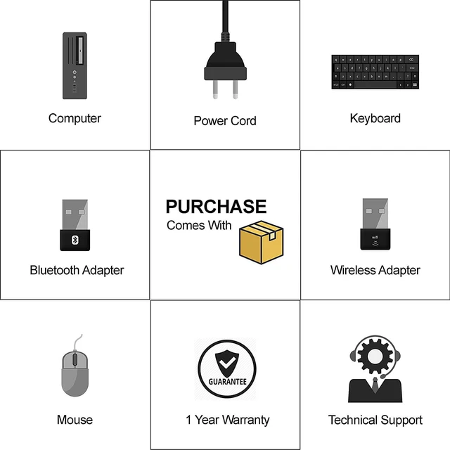 Alt view image 6 of 6 - Dell PC Treasure Box RGB Desktop Computer Intel Quad Core I5 up to 3.6G, 16G, 512G SSD, WiFi & Bluetooth, RGB Gaming PC Keyboard & Mouse, DVD, Windows 10 Pro (Renewed) (Moonlight Silver)