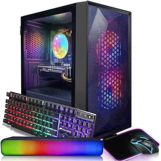 Main image of STGAubron Gaming, Intel Core I5 3.3Ghz up to 3.7Ghz, 16G Ram, 512G SSD, GeForce RTX 2060 6G GDDR6, WiFi, BT 5.0, RGB Fan x 3, RGB Keybaord & Mouse, RGB Mouse Pad, RGB Bluetooth Sound Bar, W10H64