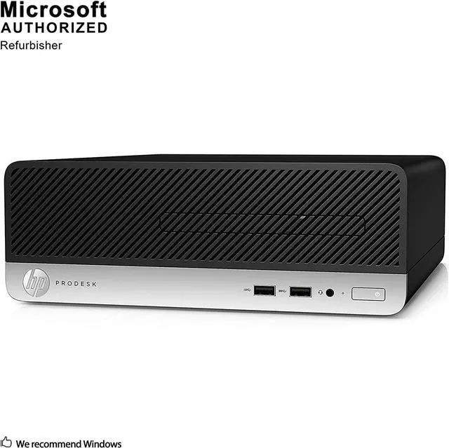 Alt view image 3 of 7 - HP ProDesk 400 G5 SFF High Performance Business Desktop Computer, Intel Six Core i5-8500 up to 4.1GHz, 16G DDR4, 256G SSD, WiFi, BT, 4K Support, DP, VGA, Windows 10 Pro 64 En/Sp/Fr(Renewed)