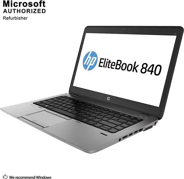 Alt view image 3 of 7 - HP EliteBook 840 G2 14in Laptop, Core i5-5300U 2.3GHz, 16GB Ram, 256GB SSD, Windows 10 Pro 64bit, Webcam (Renewed)