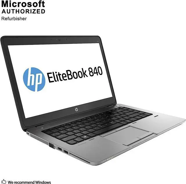 Alt view image 2 of 7 - HP EliteBook 840 G2 14in Laptop, Core i5-5300U 2.3GHz, 16GB Ram, 256GB SSD, Windows 10 Pro 64bit, Webcam (Renewed)