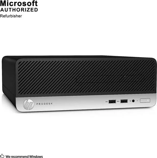 Main image of HP ProDesk 400 G5 SFF High Performance Business Desktop Computer, Intel Six Core i5-8500 up to 4.1GHz, 16G DDR4, 512G SSD, WiFi, BT, 4K Support, DP, VGA, Windows 10 Pro 64 En/Sp/Fr(Renewed)