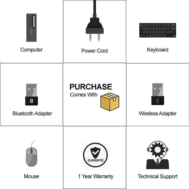 Alt view image 6 of 6 - HP ProDesk 400 G5 SFF High Performance Business Desktop Computer, Intel Six Core i5-8500 up to 4.1GHz, 16G DDR4, 512G SSD, WiFi, BT, 4K Support, DP, VGA, Windows 10 Pro 64 En/Sp/Fr(Renewed)