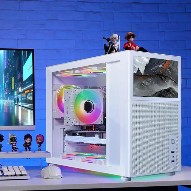 Alt view image 5 of 7 - STGAubron Gaming Desktop PC,Intel Core i7-10700KF up to 5.1G,16G DDR4,1T SSD,GeForce RTX 3060 12G GDDR6,600M WiFi,BT 5.0,RGB Fan x 6,RGB Keyboard&Mouse,RGB Mouse Pad,W11H64