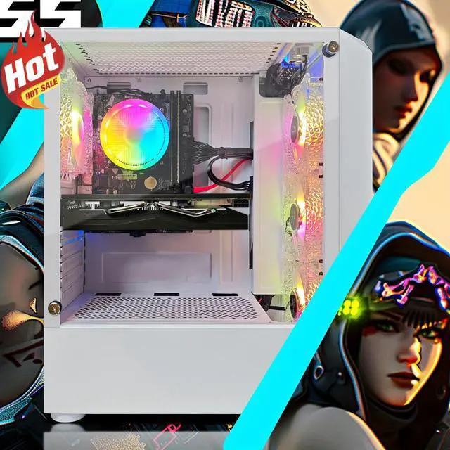 Alt view image 4 of 4 - STGAubron Gaming Desktop PC, Radeon RX 580 8G GDDR5, Intel Core i5-9400F up to 4.1GHz, 16G DDR4 Memory, 1T SSD, 600M WiFi, BT 5.0, RGB Fan x 4, RGB Keyboard & Mouse & Mouse Pad, W11H64