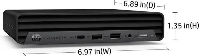 Main image of HP EliteDesk 800 G6 Business Mini PC Desktop Computer, Intel Hexa-Core i5-10400 (Beat i7-8700), 16GB DDR4 RAM, 512GB PCIe SSD, WiFi, Bluetooth, Type-C, Keyboard & Mouse, Windows 11 Pro, Tilsiy Cable