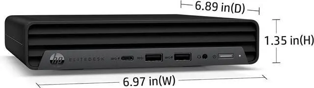 Alt view image 2 of 5 - HP EliteDesk 800 G6 Business Mini PC Desktop Computer, Intel Hexa-Core i5-10400 (Beat i7-8700), 16GB DDR4 RAM, 512GB PCIe SSD, WiFi, Bluetooth, Type-C, Keyboard & Mouse, Windows 11 Pro, Tilsiy Cable