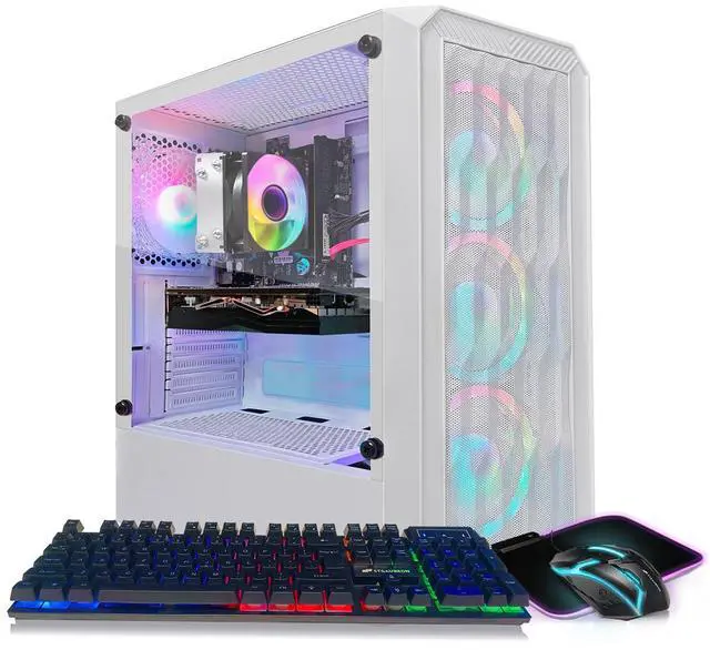 Main image of STGAubron Gaming PC Desktop, Radeon RX 580 16G Graphics, AMD Ryzen 5 2600 up to 3.9GHz, 16G DDR4 RAM, 512G SSD, WIN11H