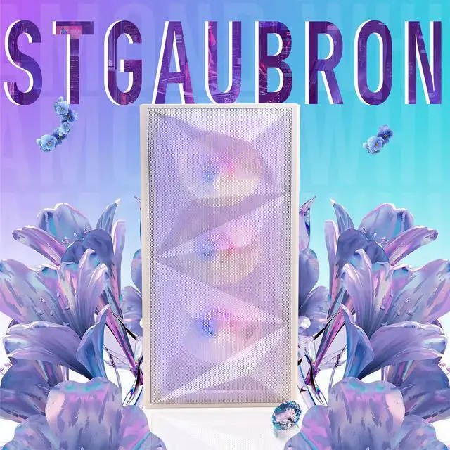 Alt view image 3 of 5 - STGAubron Gaming PC Desktop Computer, AMD Ryzen 5 5600GT up to 4.6Ghz, AMD Radeon RX 6500 4G Graphics, 16G DDR4 RAM, 1T SSD, WiFi 6 & BT 5.2, RGB Fan x4, Windows 11 Home,White