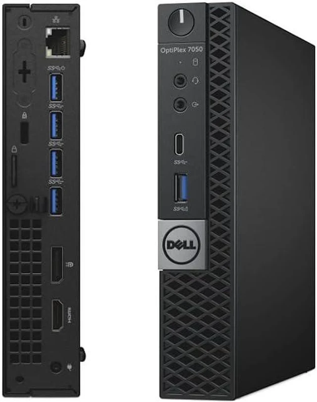 Main image of Dell OptiPlex 7050 Mini Form Factor Desktop Computer, Core i7-6700T up to 3.6GHz, 32GB DDR4, 1TB Solid State Drive, Windows 11 Pro