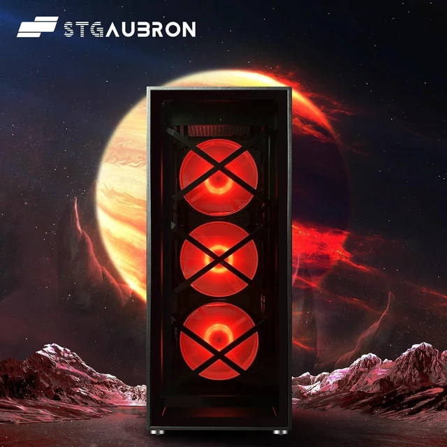 Alt view image 4 of 6 - STGAubron Gaming PC Computer Desktop, GeForce GTX 1660 Super 6G, Intel Core i7 up to 3.9G, 16G RAM, 512G SSD, WiFi, BT 5.0, RGB Fan x6, Windows 11 Home