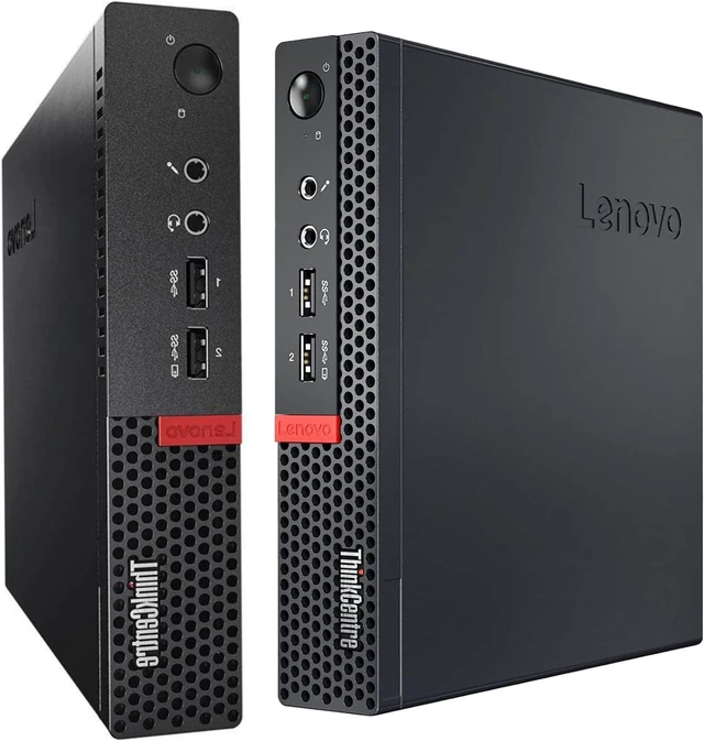 Alt view image 6 of 7 - Lenovo ThinkCentre M710Q Tiny Form Factor Desktop Computer, Core i7-6700T up to 3.6GHz, 16GB DDR4, 256GB Solid State Drive