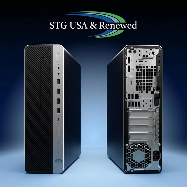 Alt view image 3 of 5 - HP EliteDesk 800G4 Small Form Factor Desktop Computer, Core i5-8500 up to 4.1GHz, 16GB DDR4, 128GB Solid State Drive