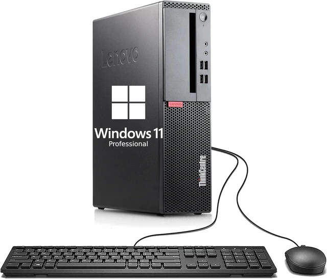 Main image of Lenovo ThinkCentre M710E Small Form Factor Desktop Computer, Core i3-6100 up to 3.7GHz, 8GB DDR4, 256GB Solid State Drive, Windows 11 Pro