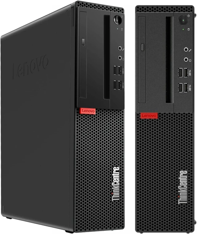 Alt view image 2 of 7 - Lenovo ThinkCentre M710E Small Form Factor Desktop Computer, Core i3-6100 up to 3.7GHz, 8GB DDR4, 256GB Solid State Drive, Windows 11 Pro