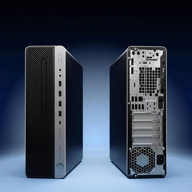Alt view image 3 of 5 - HP EliteDesk 800G4 Small Form Factor Desktop Computer, Core i5-8500 up to 4.1GHz, 16GB DDR4, 512GB Solid State Drive, Windows 11 Pro