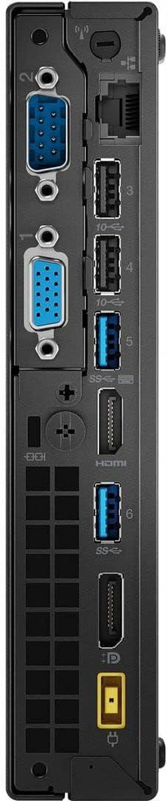Alt view image 5 of 6 - Lenovo ThinkCentre M920Q Tiny Form Factor Desktop Computer, Core i5-8500T up to 3.5GHz, 16GB DDR4, 256GB Solid State Drive