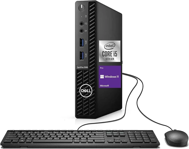 Main image of Dell OptiPlex 3080 Mini Form Factor Desktop Computer, Core i5-10500T up to 3.8GHz, 32GB DDR4, 1TB Solid State Drive, Windows 11 Pro