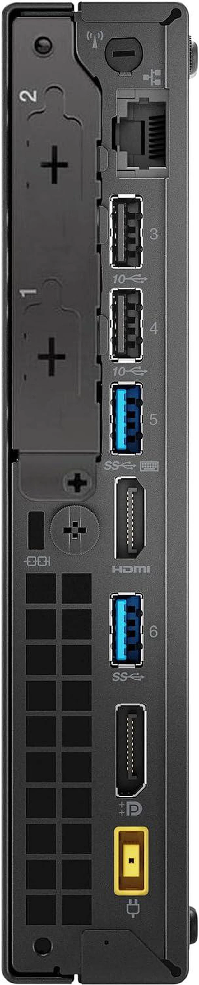 Alt view image 3 of 5 - Lenovo ThinkCentre M720Q Tiny Form Factor Desktop Computer, Core i7-8700T up to 4.0GHz, 32GB DDR4, 256GB Solid State Drive, Windows 11 Pro