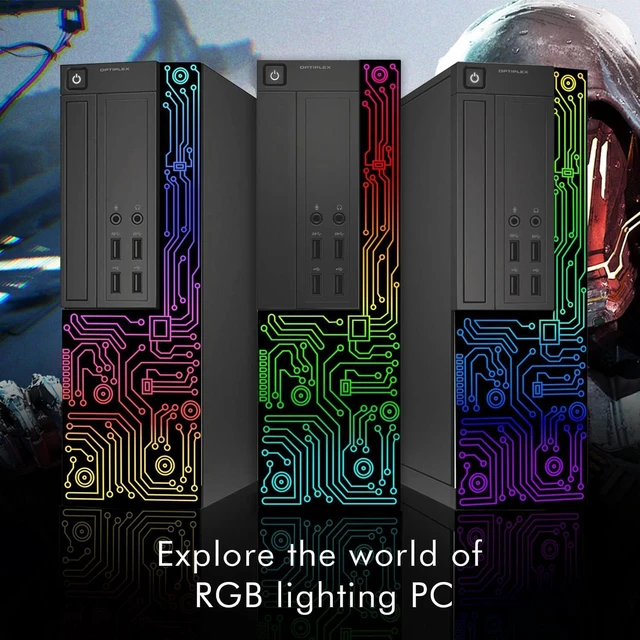 Alt view image 3 of 5 - Dell Gaming OptiPlex Desktop RGB Computer PC, Core I5 up to 3.6GHz, GeForce GT 1030 2GB GDDR5, 16GB RAM, 512GB SSD, 24 Inch HDMI Monitor, Keyboard Mouse and Headset, WiFi, Windows 11 Pro