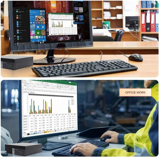 Alt view image 3 of 7 - Dell OptiPlex 7040 Small Form Factor Desktop Computer, Core i7-6700 up to 4.0GHz, 32GB DDR4, 1TB Solid State Drive, Windows 11 Pro
