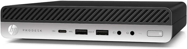 Main image of HP EliteDesk 800G4 Mini Form Factor Desktop Computer, Core i5-8500T up to 3.5GHz, 8GB DDR4, 256GB Solid State Drive, Windows 11 Pro