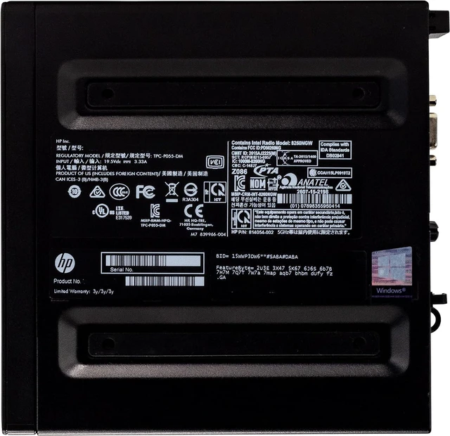 Alt view image 7 of 7 - HP EliteDesk 800G2 Mini Form Factor Desktop Computer, Core i5-6500T up to 3.1GHz, 16GB DDR4, 500GB Hard Drive, Windows 11 Pro