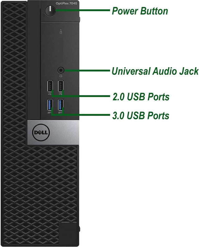 Alt view image 2 of 5 - Dell OptiPlex 7040 Small Form Factor Desktop Computer, Core i5-6500 up to 3.6GHz, 16GB DDR4, 256GB Solid State Drive, Windows 11 Pro
