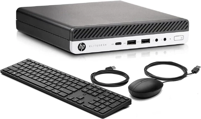 Main image of HP EliteDesk 800G3 Mini Form Factor Desktop Computer, Core i5-6500T up to 3.1GHz, 16GB DDR4, 512GB Solid State Drive, Windows 11 Pro