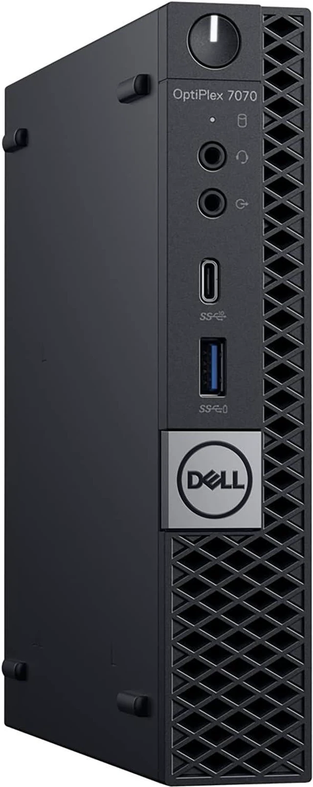 Alt view image 2 of 6 - Dell OptiPlex 7070 Mini Form Factor Desktop Computer, Core i7-9700T up to 4.3GHz, 32GB DDR4, 1TB Solid State Drive, Windows 11 Pro