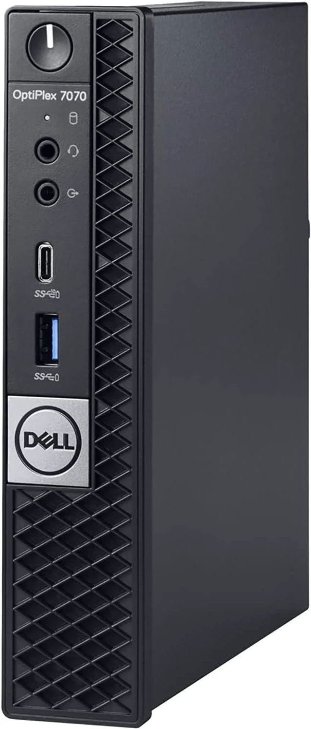 Main image of Dell OptiPlex 7070 Mini Form Factor Desktop Computer, Core i7-9700T up to 4.3GHz, 32GB DDR4, 1TB Solid State Drive, Windows 11 Pro