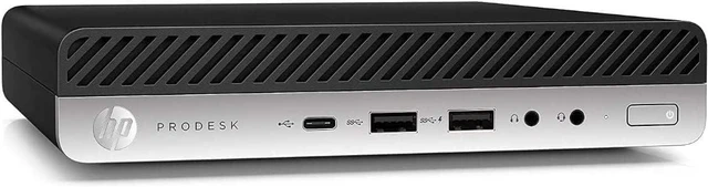 Main image of HP ProDesk 600G4 Mini Form Factor Desktop Computer, Core i5-8500T up to 3.5GHz, 32GB DDR4, 1TB Solid State Drive, Windows 11 Pro