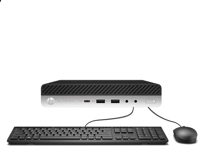 Alt view image 3 of 5 - HP EliteDesk 705G4 Mini Form Factor Desktop Computer, Ryzen5 up to 3.8GHz, 8GB DDR4, 256GB Solid State Drive, Windows 11 Pro
