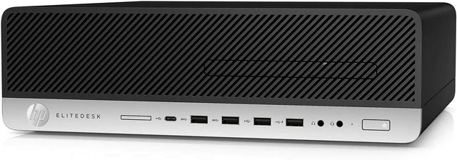 Main image of HP EliteDesk 800G5 Small Form Factor Desktop Computer, Core i5-9500 up to 4.4GHz, 16GB DDR4, 256GB Solid State Drive