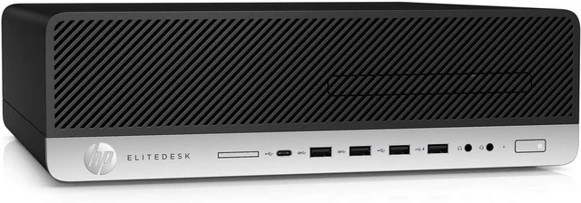 Alt view image 2 of 4 - HP EliteDesk 800G5 Small Form Factor Desktop Computer, Core i5-9500 up to 4.4GHz, 16GB DDR4, 256GB Solid State Drive