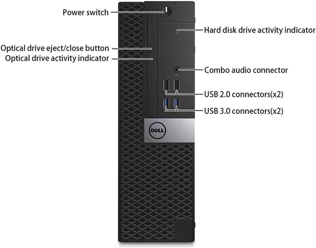 Alt view image 5 of 6 - Dell OptiPlex 5050 Small Form Factor Desktop Computer, Core i5-6500T up to 3.1GHz, 8GB DDR4, 256GB Solid State Drive, Windows 11 Pro