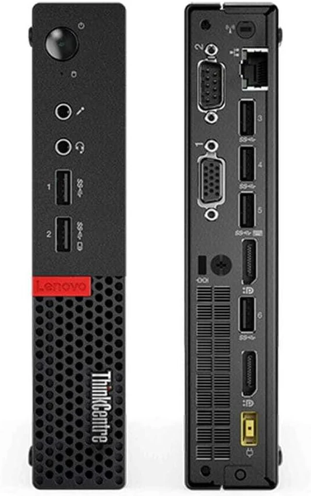 Alt view image 4 of 7 - Lenovo ThinkCentre M910Q Tiny Form Factor Desktop Computer, Core i5-6500T up to 3.1GHz, 8GB DDR4, 256GB Solid State Drive, Windows 11 Pro
