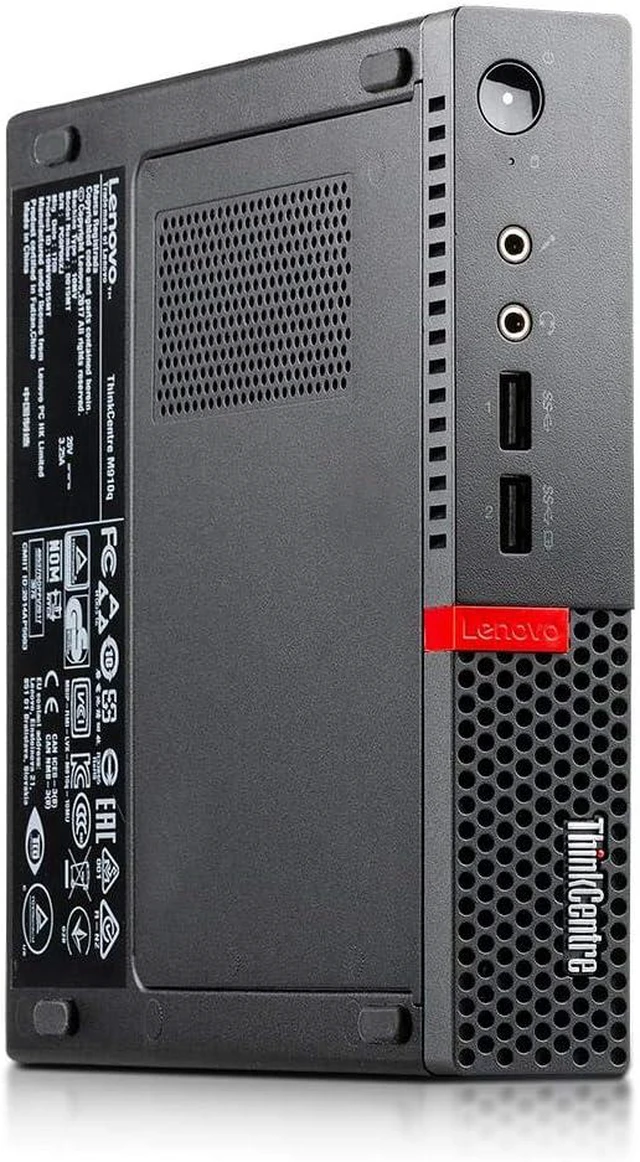 Alt view image 6 of 7 - Lenovo ThinkCentre M910Q Tiny Form Factor Desktop Computer, Core i5-6500T up to 3.1GHz, 8GB DDR4, 256GB Solid State Drive, Windows 11 Pro