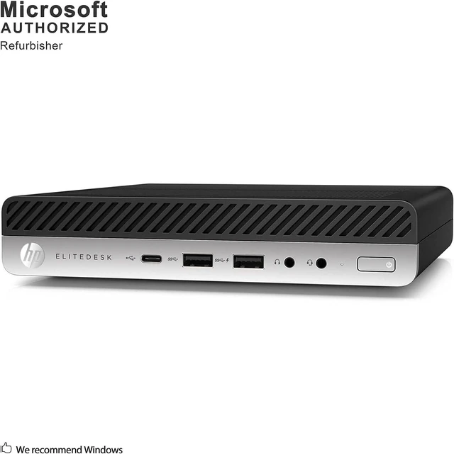 Alt view image 3 of 7 - HP EliteDesk 800G3 Mini Form Factor Desktop Computer, Core i5-6500T up to 3.1GHz, 16GB DDR4, 512GB Solid State Drive, Windows 11 Pro