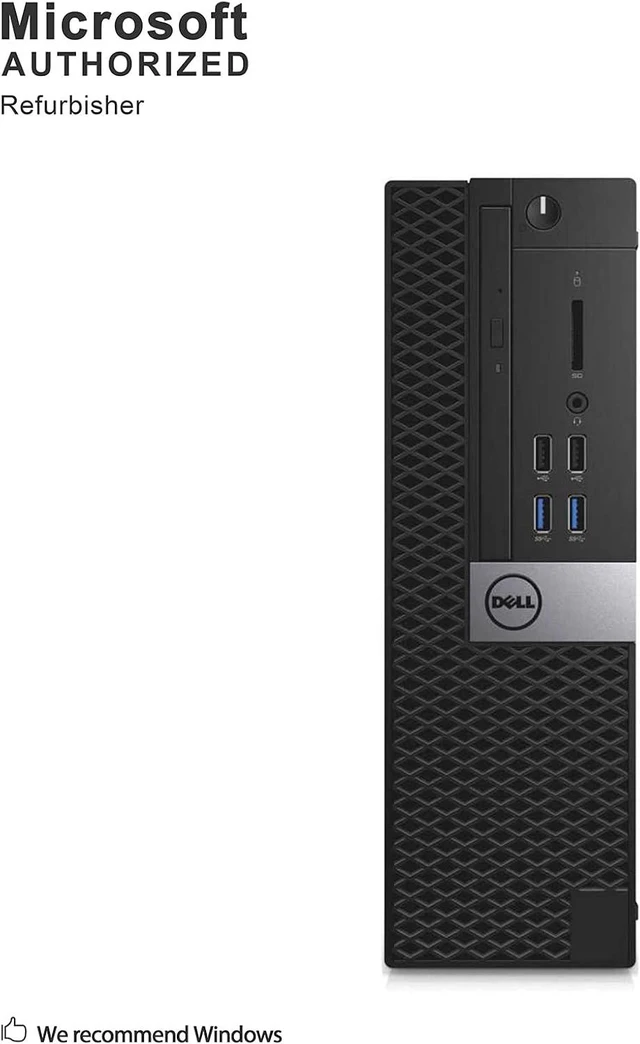 Alt view image 2 of 5 - Dell OptiPlex 7040 Small Form Factor Desktop Computer, Core i7-6700 up to 4.0GHz, 16GB DDR4, 512GB Solid State Drive, Windows 11 Pro