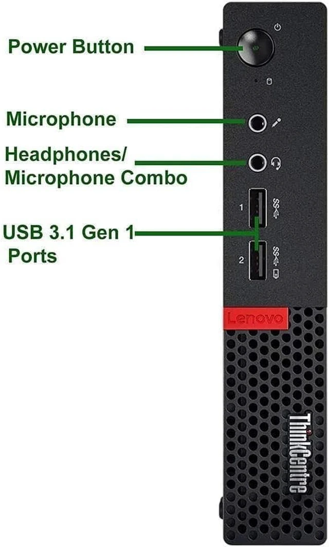 Alt view image 3 of 5 - Lenovo ThinkCentre M910Q Tiny Desktop Computer, Intel Core i7-6700T up to 3.6GHz, 32GB DDR4, 1TB SSD, 4K 3-Monitor Support DisplayPort, HDMI, USB Wi-Fi, Bluetooth - Windows 11 Pro