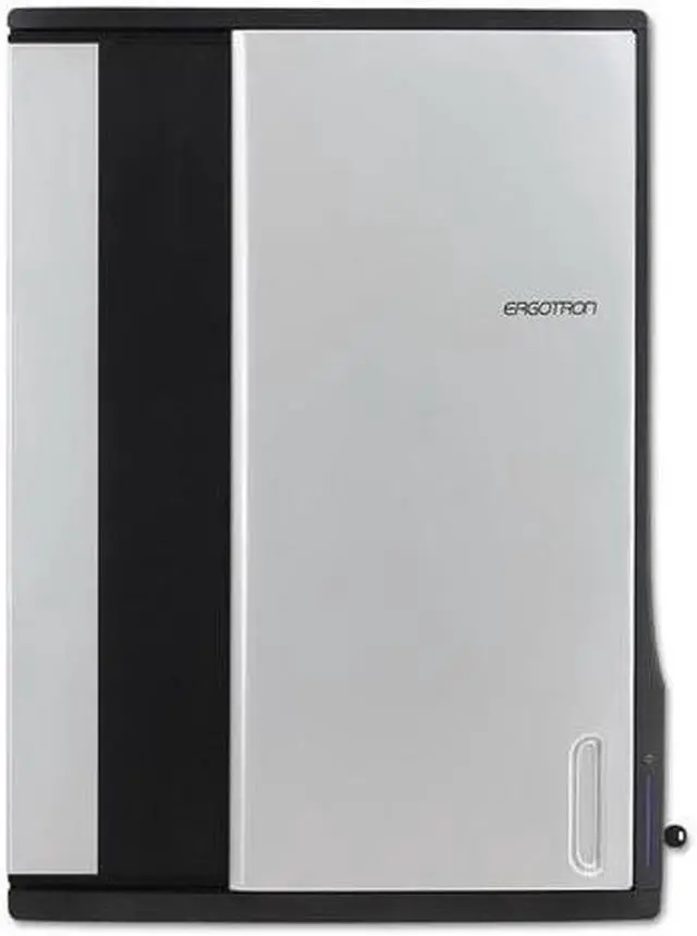 Alt view image 9 of 11 - Ergotron Zip12 Charging Wall Cabinet - Up to 12" Screen Support - 44.40 lb Load Capacity - 35.6" Height x 26.4" Width x 5.9" Depth - Wall Mountable - Steel - Black, Silver